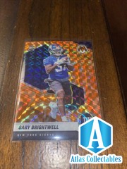 2021 Mosaic REACTIVE ORANGE PRIZM #377 Gary Brightwell RC GIANTS
